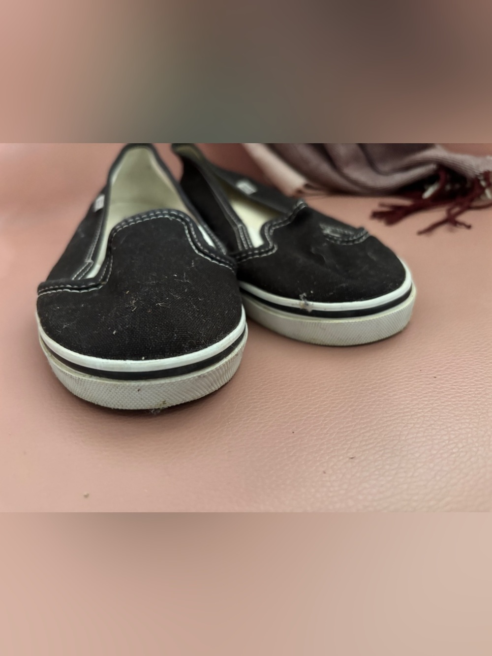 VANS women’s Black Canvas ballet flat, casual sneakers, NWT, size 7.5 - Picture 4 of 8